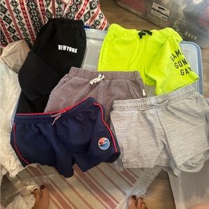 Kids Neon Green Shorts